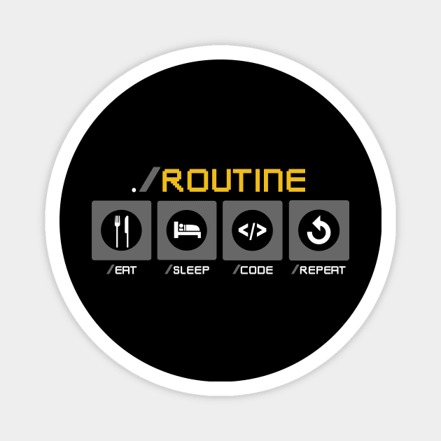 Developer Routine Magnet by TheRealestDesigns